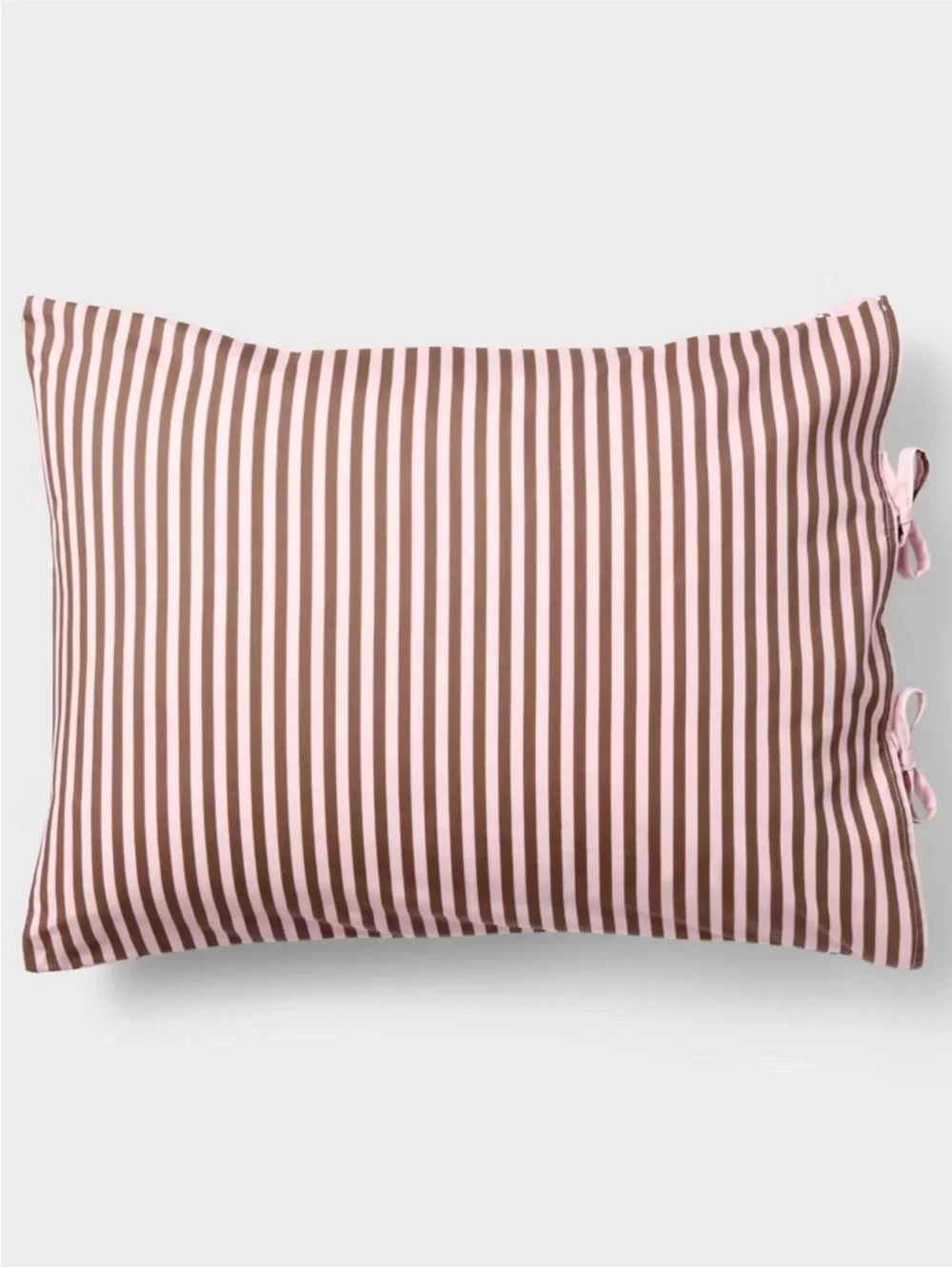 Hollister x Target TWIN Striped Percale Comforter Set Twin Pink Brown Reversible